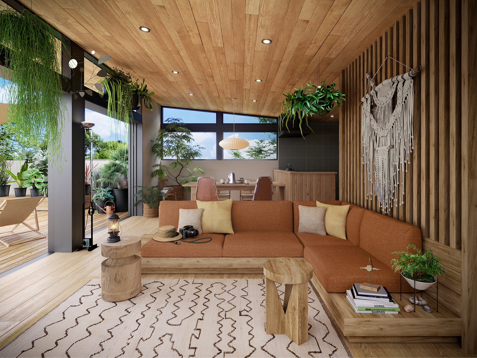 Sunny Track House by HAPPY OUTSIDE BEAMS（サニートラックハウス) インサイドリビング